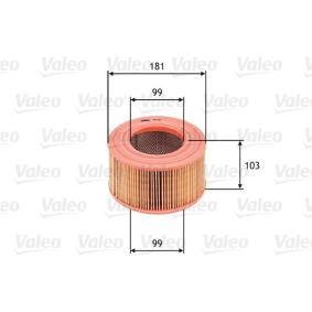 Kjøp Luftfilter av VALEO 585708 til den lave prisen 151,92 NOK
