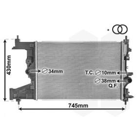 Achetez des Radiateur du moteur VAN WEZEL 37002484 à prix pour 178,67 €