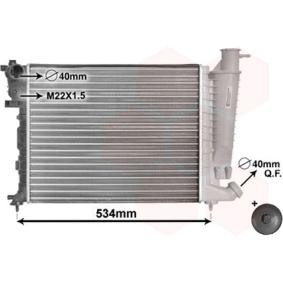 Achetez des Radiateur du moteur VAN WEZEL 09002059 à prix pour 84,61 €