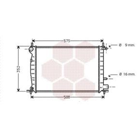 Achetez des Radiateur du moteur VAN WEZEL 18002219 à prix pour 112,37 €