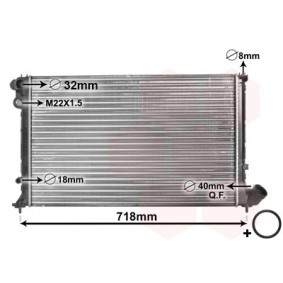 Achetez des Radiateur du moteur VAN WEZEL 09002103 à prix pour 134,71 €