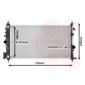 Kjøp Radiator, motorkjøling av VAN WEZEL 37002473 til den lave prisen 3027,31 NOK