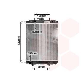 Kjøp Radiator, motorkjøling av VAN WEZEL 11002046 til den lave prisen 1121,58 NOK