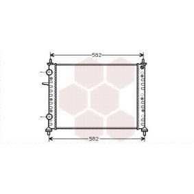 Achetez des Radiateur du moteur VAN WEZEL 17002158 à prix pour 202,48 €