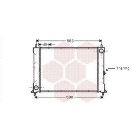 Achetez des Radiateur du moteur VAN WEZEL 02002094 à prix pour 100,49 €