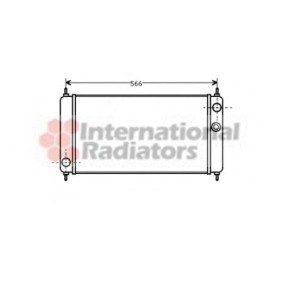 Achetez des Radiateur du moteur VAN WEZEL 02002021 à prix pour 481,65 €
