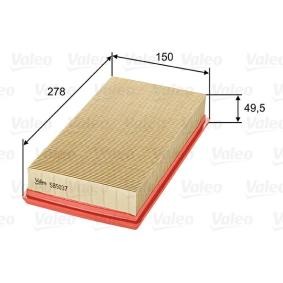 Luftfilter 585037 von VALEO günstig für 9,05 € online kaufen