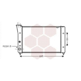 Kjøp Radiator, motorkjøling av VAN WEZEL 58002112 til den lave prisen 2716,55 NOK