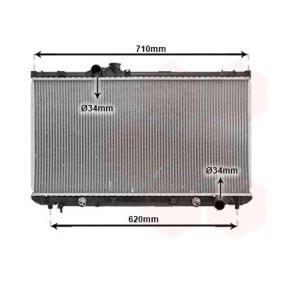 Achetez des Radiateur du moteur VAN WEZEL 53002556 à prix pour 173,38 €