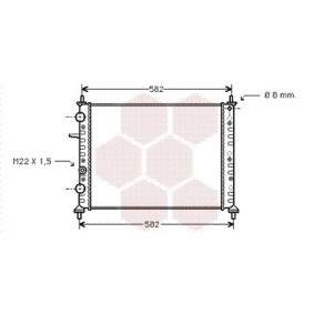 Acquista Radiatore motore da VAN WEZEL 17002162 a buon mercato per soli 93,10 €
