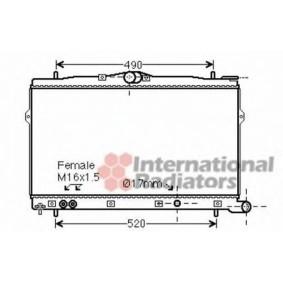 Achetez des Radiateur du moteur VAN WEZEL 82002248 à prix pour 209,15 €