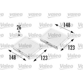 Achetez des Filtre d'habitacle VALEO 698469 à prix pour 71,86 €