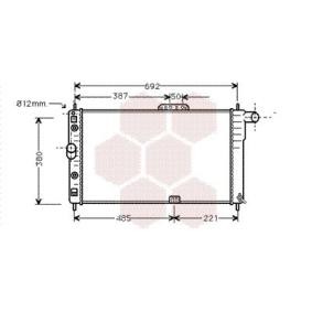 Achetez des Radiateur du moteur VAN WEZEL 81002005 à prix pour 190,63 €
