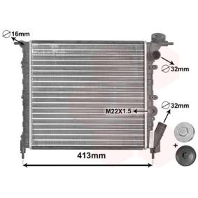 Achetez des Radiateur du moteur VAN WEZEL 43002120 à prix pour 78,75 €