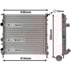 Achetez des Radiateur du moteur VAN WEZEL 43002261 à prix pour 64,26 €