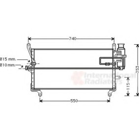 Achetez des Condenseur, climatisation VAN WEZEL 17005169 à prix pour 324,11 €
