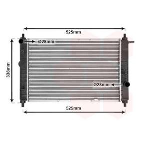 Achetez des Radiateur du moteur VAN WEZEL 81002007 à prix pour 99,82 €