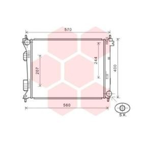 Achetez des Radiateur du moteur VAN WEZEL 82002274 à prix pour 152,76 €