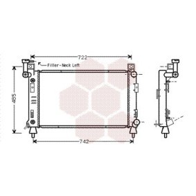 Achetez des Radiateur du moteur VAN WEZEL 07002050 à prix pour 154,70 €