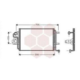 Achetez des Condenseur, climatisation VAN WEZEL 03005130 à prix pour 60,86 €