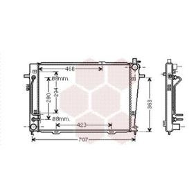Achetez des Radiateur du moteur VAN WEZEL 83002132 à prix pour 294,59 €
