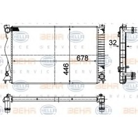 Acquista Radiatore motore da HELLA 8MK 376 749-441 a buon mercato per soli 167,49 €