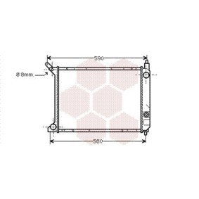 Achetez des Radiateur du moteur VAN WEZEL 02002095 à prix pour 340,45 €
