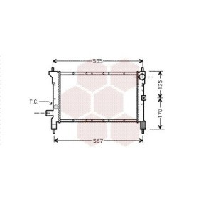 Achetez des Radiateur du moteur VAN WEZEL 02002100 à prix pour 306,46 €