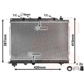 Achetez des Radiateur du moteur VAN WEZEL 02002153 à prix pour 140,19 €