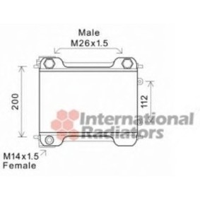 Achetez des Radiateur d'huile VAN WEZEL 30003537 à prix pour 507,61 €
