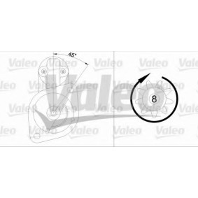 Köp Startmotor av VALEO 455610 till det låga priset 5102,34 kr