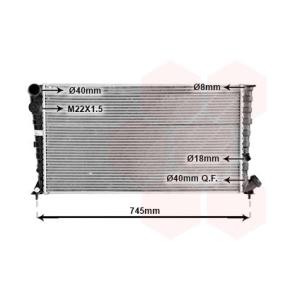 Achetez des Radiateur du moteur VAN WEZEL 09002142 à prix pour 115,28 €
