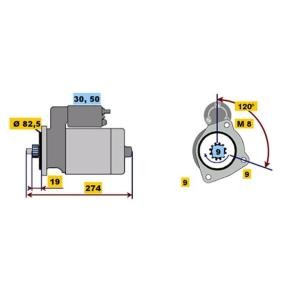 Köp Startmotor av BOSCH 0 001 219 005 till det låga priset 10470,44 kr