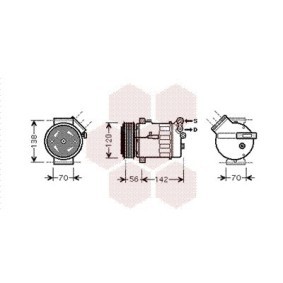 Acquista Compressore aria condizionata da VAN WEZEL 4700K067 a buon mercato per soli 434,56 €