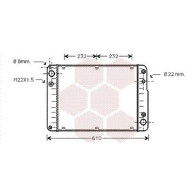Achetez des Radiateur du moteur VAN WEZEL 74002016 à prix pour 488,61 €