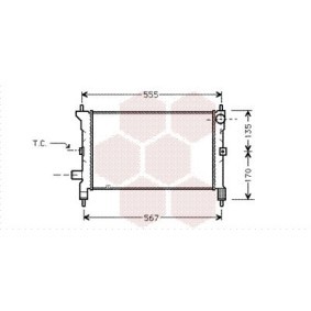 Achetez des Radiateur du moteur VAN WEZEL 02002081 à prix pour 534,33 €