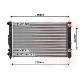 Acquista Radiatore motore da VAN WEZEL 03002109 a buon mercato per soli 177,79 €