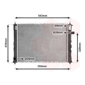 Achetez des Radiateur du moteur VAN WEZEL 02002111 à prix pour 100,32 €