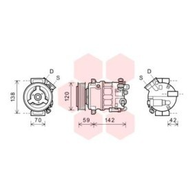 Acquista Compressore aria condizionata da VAN WEZEL 3700K576 a buon mercato per soli 705,14 €