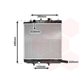 Achetez des Radiateur du moteur VAN WEZEL 27002139 à prix pour 112,24 €