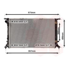 Achetez des Radiateur du moteur VAN WEZEL 03002291 à prix pour 200,88 €