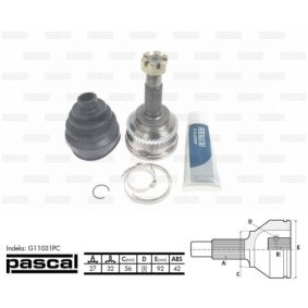 Comprar Juego de articulación, árbol de transmisión de PASCAL G11031PC a bajo precio de 48,18 €