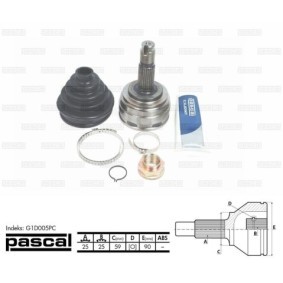 Comprar Juego de articulación, árbol de transmisión de PASCAL G1D005PC a bajo precio de 32,13 €
