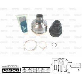 Comprar Juego de articulación, árbol de transmisión de PASCAL G7W021PC a bajo precio de 89,08 €