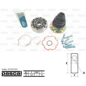 Comprar Juego de articulación, árbol de transmisión de PASCAL G7W015PC a bajo precio de 51,95 €