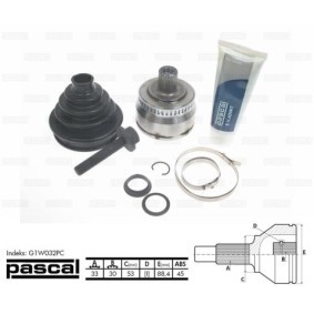 Comprar Juego de articulación, árbol de transmisión de PASCAL G1W032PC a bajo precio de 44,55 €