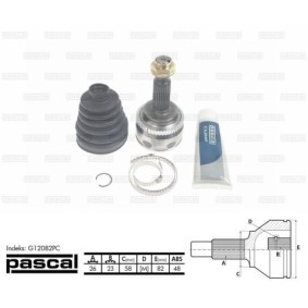 Comprar Juego de articulación, árbol de transmisión de PASCAL G12082PC a bajo precio de 53,31 €