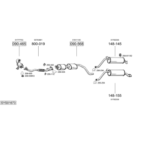 Vorschalldämpfer von BOSAL für Astra Mk II CC (T85) günstig online kaufen