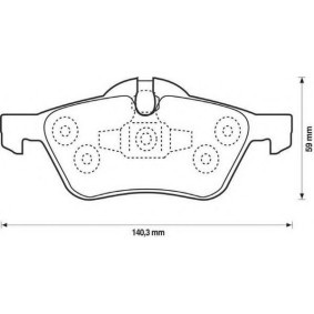 Acquista Kit pastiglie freni da JURID 571992J-AS a buon mercato per soli 54,82 €
