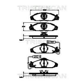 Acquista Kit pastiglie freni da TRISCAN 8110 10541 a buon mercato per soli 46,61 €